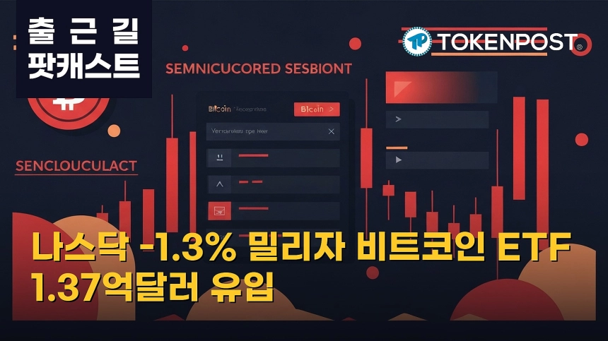 8월 19일 출근길 팟캐스트 — 나스닥 1.3% 하락에 위험자산 경계…비트코인 ETF 1.37억달러 유입, 숏 청산 1.2억달러