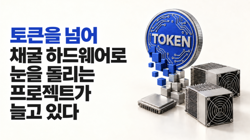 토큰을 넘어 — 채굴 하드웨어로 눈을 돌리는 프로젝트가 늘고 있다