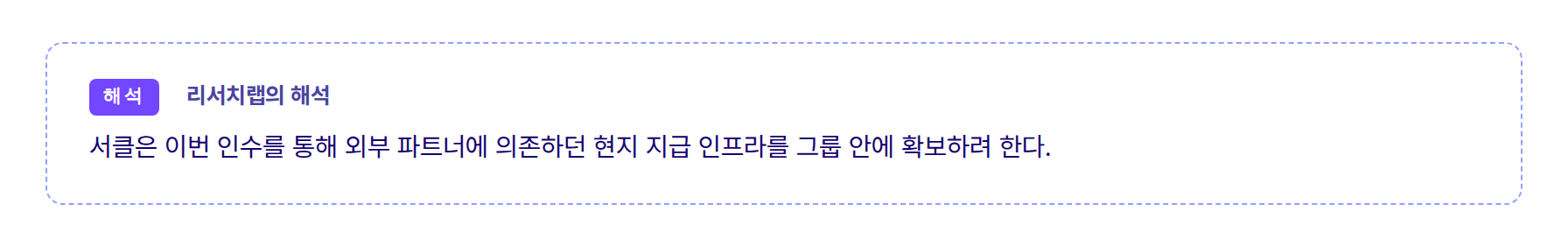 리서치랩의 해석