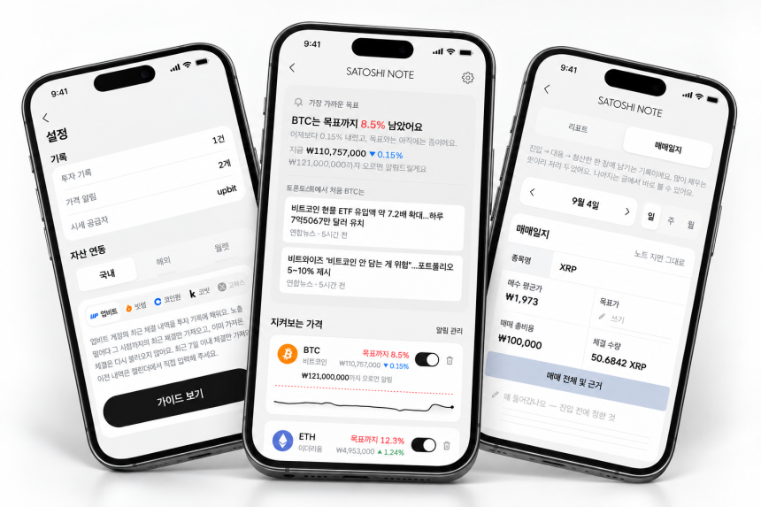 토큰포스트, ‘사토시노트™’ 앱 출시 이벤트 시작…거래소 연동하면 커피쿠폰 쏜다