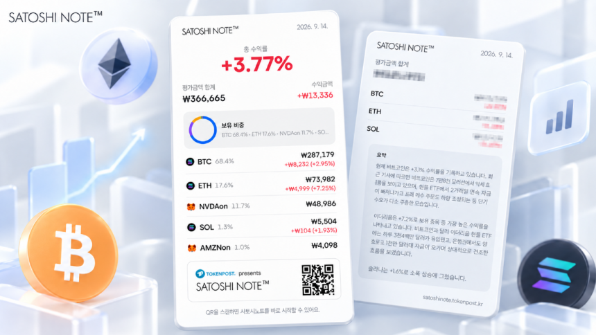 “그 수익률, 진짜일까”…사토시노트™, 실제 투자 기록으로 만드는 ‘수익률 카드’ 출시