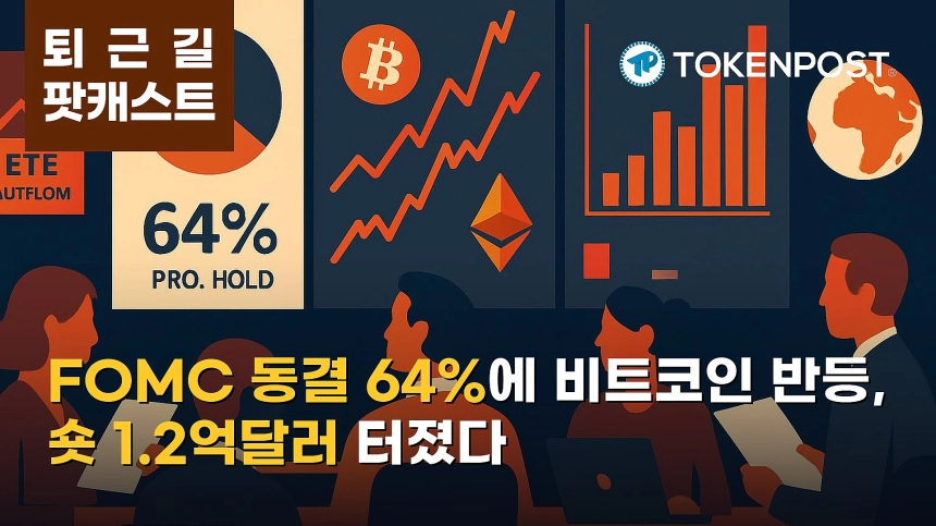 10월 1일 퇴근길 팟캐스트 — 10월 FOMC 동결 확률 64% 반영…비트코인 8만4000달러대 반등, 숏 청산 1.2억달러