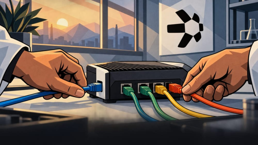 가격 그래프가 표시된 판 옆의 금속 토큰 / TokenPost.ai